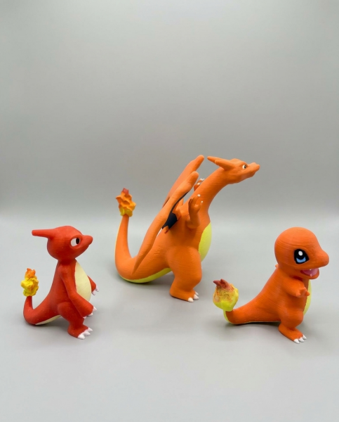 Charmander Charmeleon ve Charizard 3lü Pokemon Figür Seti
