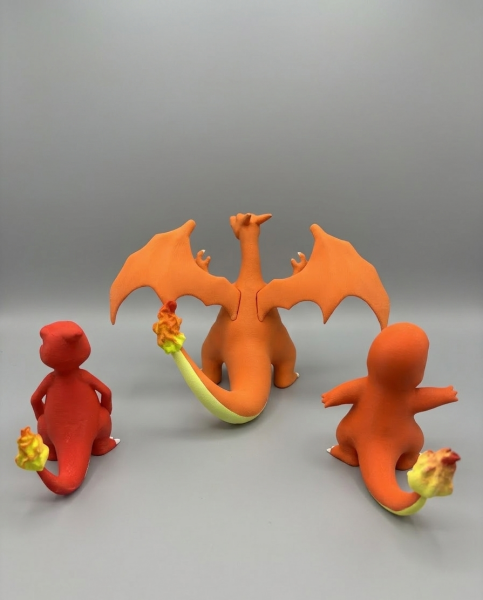 Charmander Charmeleon ve Charizard 3lü Pokemon Figür Seti